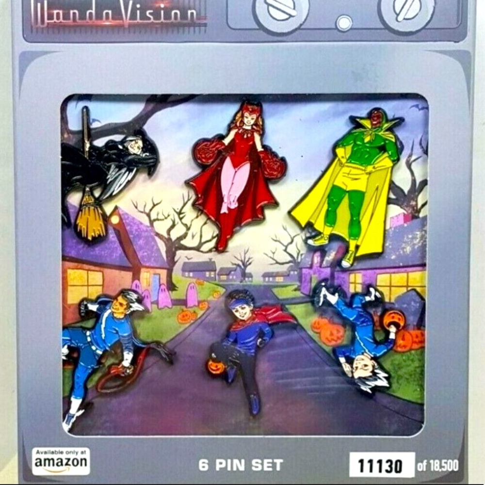 Marvel WandaVision Limited Edition Halloween Pin Collectors Set Amazon exclusive